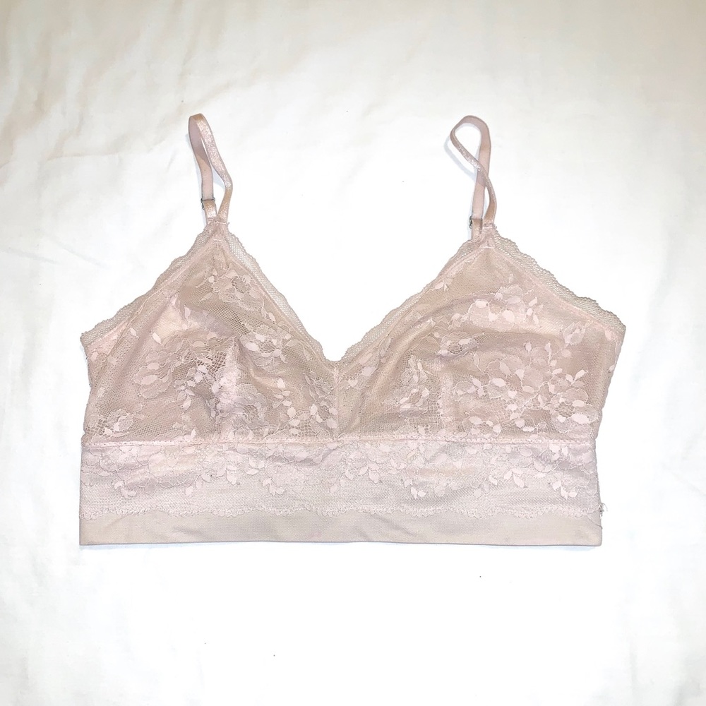Victoria's Secret Nude Bralette Large